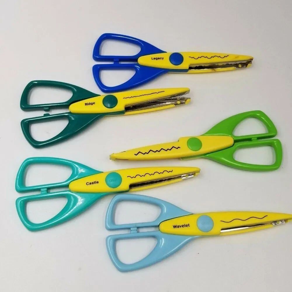 Provo Craft Decorative Edge Scissors Paper Edging Wavelet Legacy Ridge Lot 5
